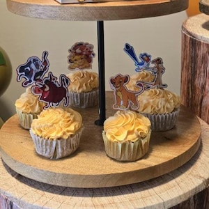 Lion King Cupcakes Toppers - Personalized Birthday