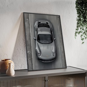 Porsche 911 Carrera Poster | Supercar Wall Art Print Car Lovers Auto Enthusiast Gift Car Wall Art Man Cave Decor Gift for Him Porsche GT3 RS