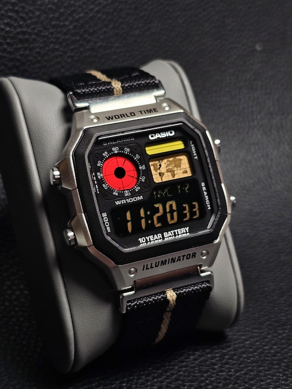 Custom Casio AE-1200 Hydromod – Fire Edition