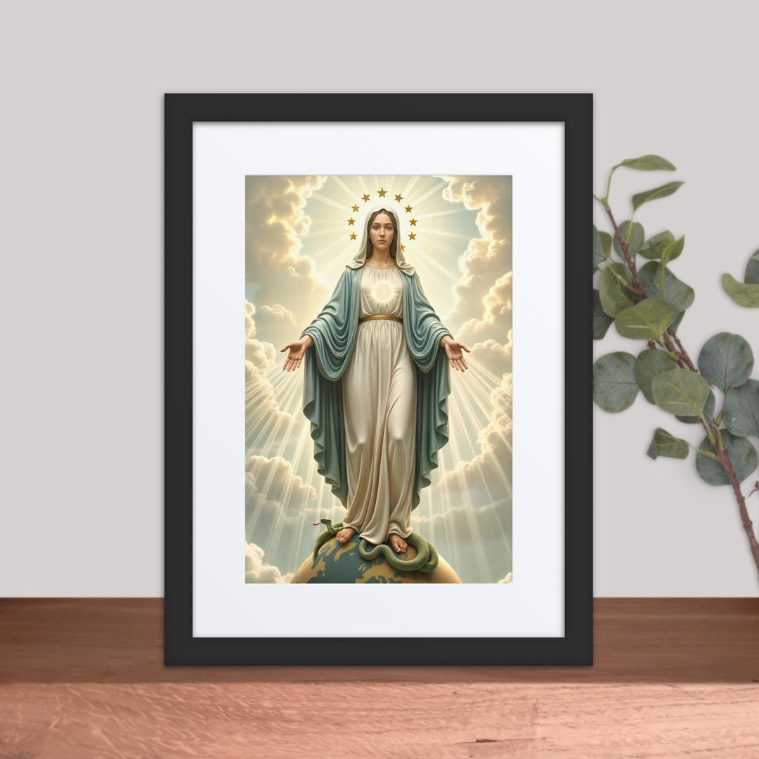 Our Lady of the Miraculous Medal - Framed Poster With Mat - Etsy