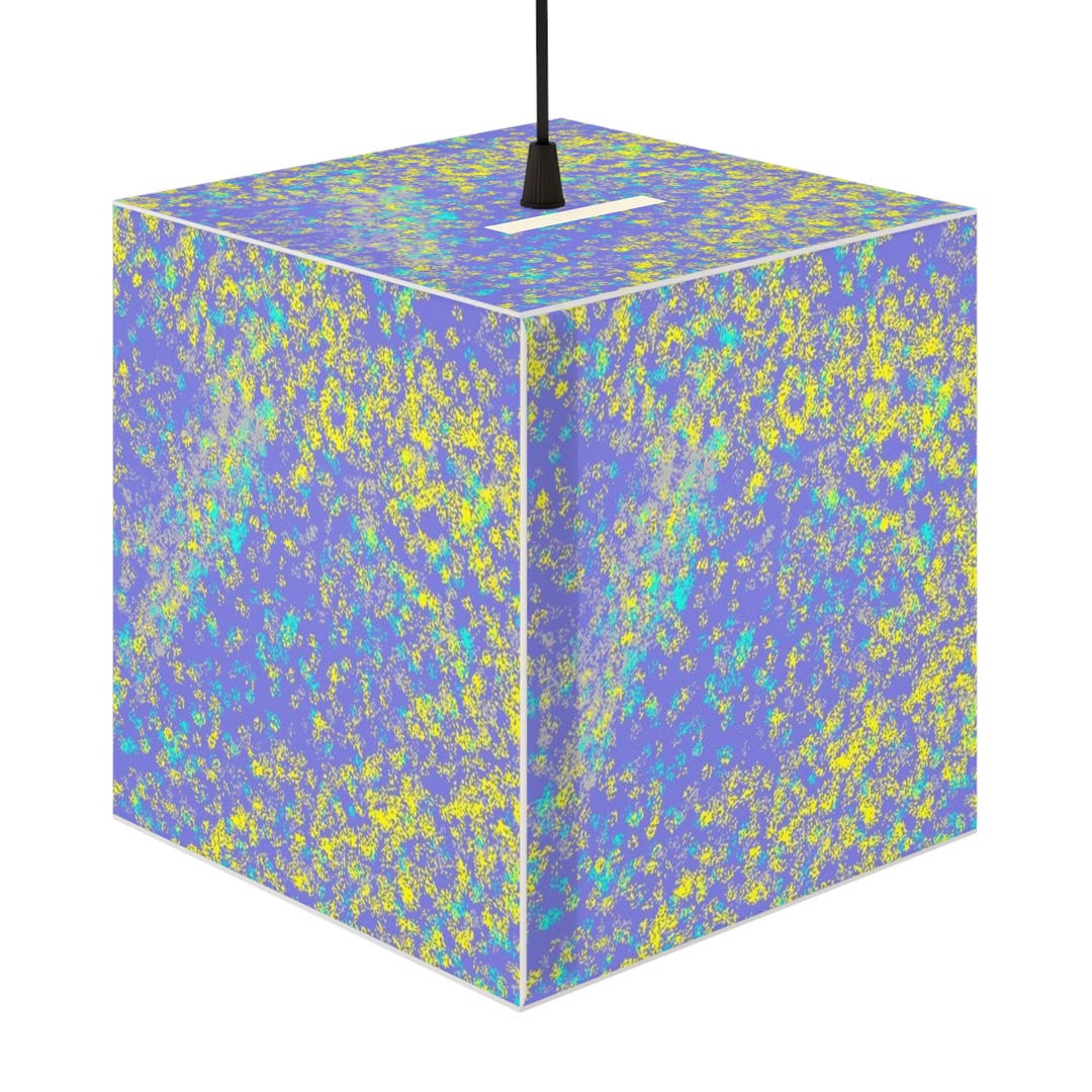 Peri Surprise Iridescent Speckle Abstract Light Cube Lamp | Colorful ...