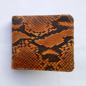 Genuine Snake Skin Men's Wallet , Aesthetic Wallet, Handmade Wallet, Gift For Men WL07