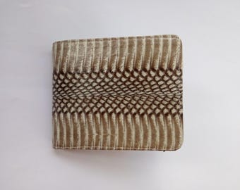 Leather wallet, Genuine Cobra Snake Skin Men's Wallet, Aesthetic Wallet, Handmade Wallet, Gift For Men WL02