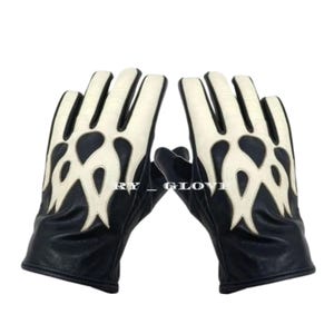 Gants de moto en cuir d'agneau véritable : style classique Zephran personnalisé