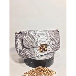 Minibolso exótico de piel de serpiente: bolso de fiesta para mujer, regalo especial