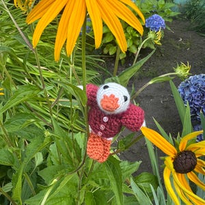 Crochet goose stuffed animal, bag charm, crochet sweater, amigurumi, silly goose, travel keychain