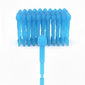 May include: A collection of translucent blue 3D-printed objects, possibly replacement parts, with a rounded top and a long, slender stem. The text "Compatible with Marshall Truck" and "3D Printed - You choose your pack" are also visible.