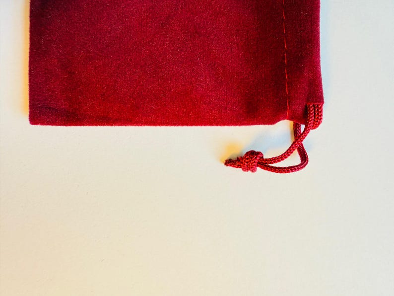 Red Velvet Drawstring Jewelry Gift Bags: Elegant Reusable Pouches - Etsy