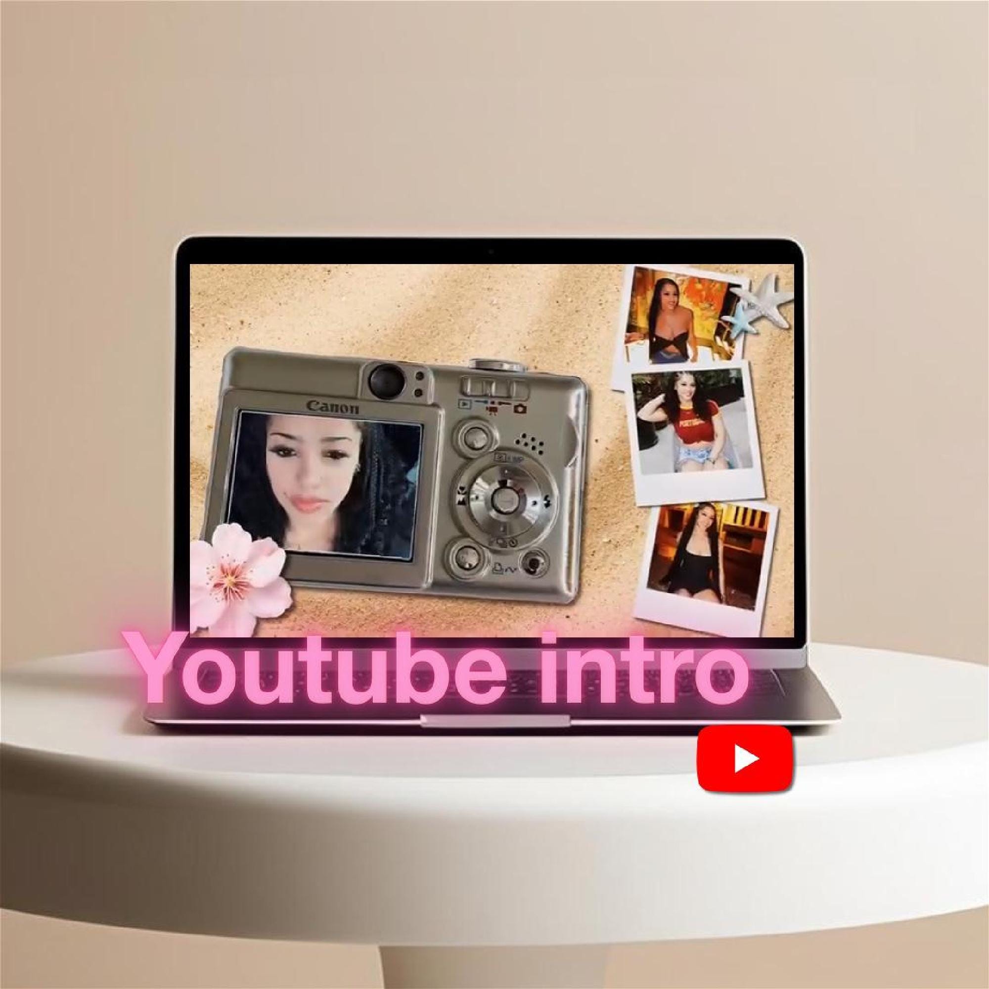 Youtube Intro Design Custom Digital File: Personalized Colors ...