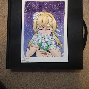 Genshin Watercolor painting - Lumine