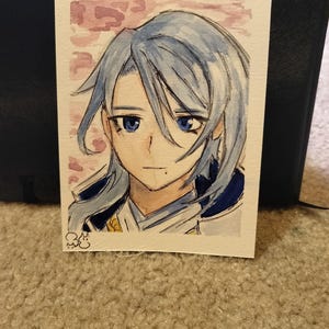 Pintura de acuarela de Genshin: ¡Ayato!