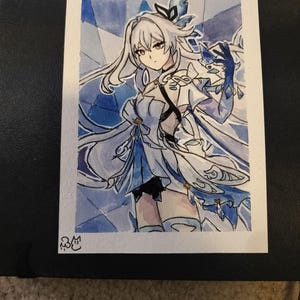 Pintura de acuarela de Genshin: ¡¡¡Skirk!!!