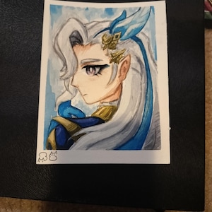 Genshin Watercolor painting - Neuvillette