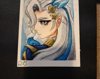 Genshin Watercolor painting - Neuvillette