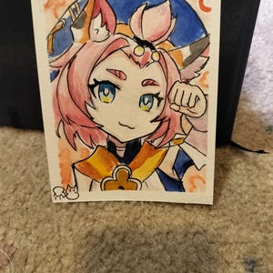 Pintura de acuarela de Genshin: ¡Diona!