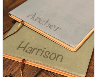 Personalized Vegan Leather Journal Notebook