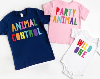 Party Animal Birthday Shirts: Jungle Safari Zoo Theme Outfit, Zoo Family Matching Tees, Party Animal Birthday Tee