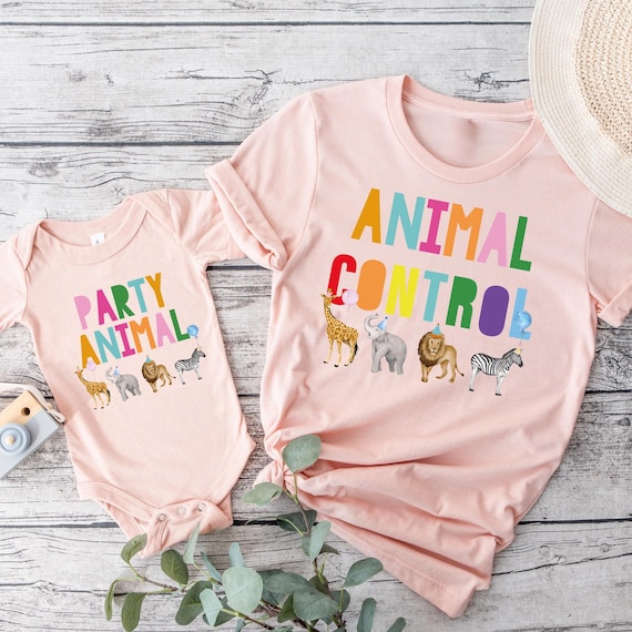 Safari Birthday Shirt: Wild Zoo Animal Party Tee, Jungle Safari Birthday Outfit, Zoo Animals Birthday Shirt, Party Animal Birthday T-Shirt