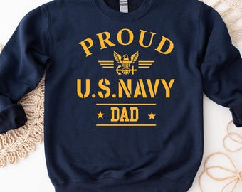 Proud Navy Family Sweatshirt, Custom Military Shirt, Navy Graduation Hoodie, Boot Camp Tee, Patriotic Family Outfit, Army Mom Dad Gift