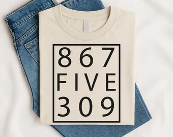 80s Music Shirt: Jenny 867-5309 Funny Retro Tee, Funny Music Shirt, Jenny 867-5309, Music Lover Shirt, Music Gift