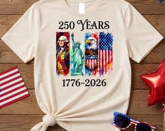 Camiseta América 1776-2026, Camiseta del 250 aniversario de EE. UU., Camiseta patriótica del 4 de julio, Celebración de la libertad