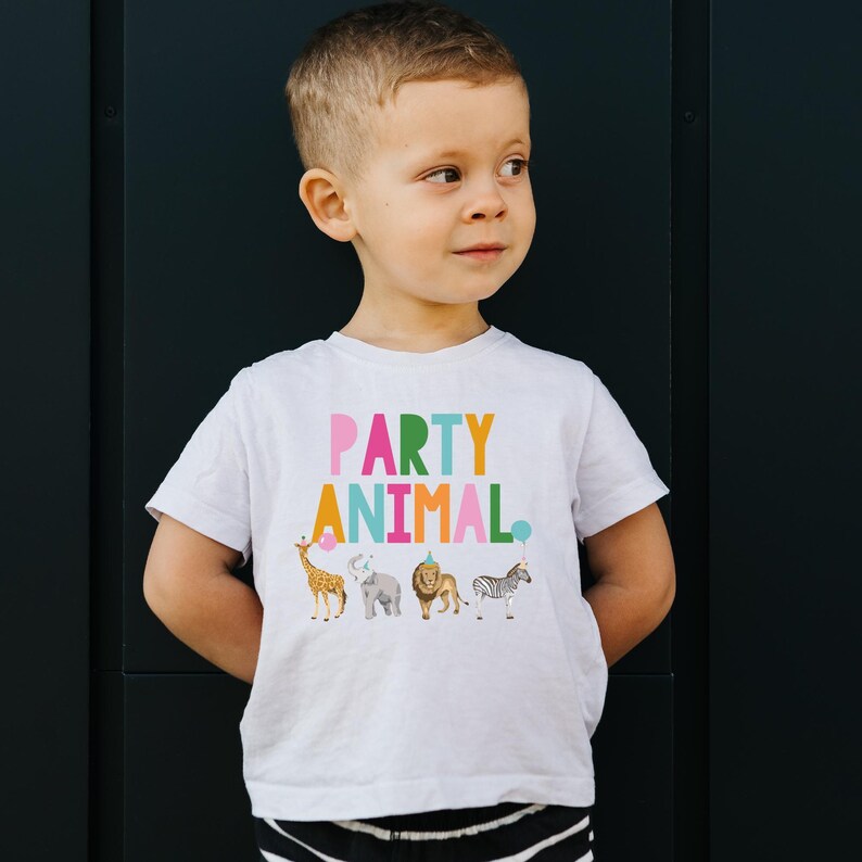 Safari Birthday Shirt: Wild Zoo Animal Party Tee, Jungle Safari Birthday Outfit, Zoo Animals Birthday Shirt, Party Animal Birthday T-Shirt image 8