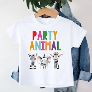 Safari Birthday Shirt: Jungle Animals Tee - Infant, Toddler, Youth