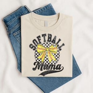 Personalized Softball Mom T-Shirt: Numbered Stadium Shirt Gift