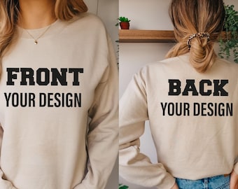 Custom Front and Back Printed Shirt: Personalized Design, Business Logo