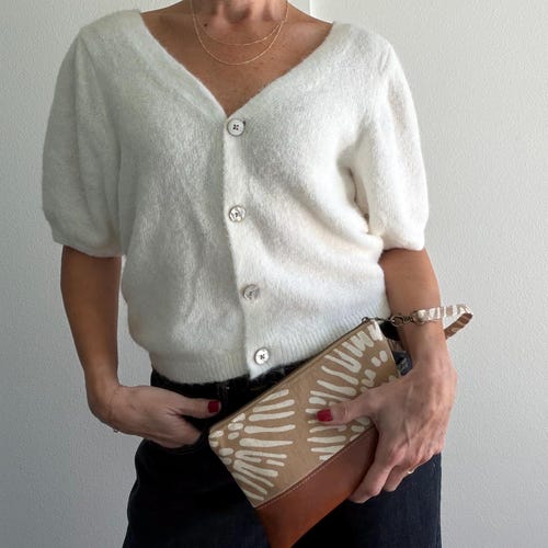 Wristlet Wallet, Vegan Leather Clutch Purse, wristlet purse, small handbag, friend gift, summer wristlet