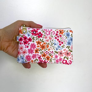 Grey - Khun Fabric Quilted Coin Pouch 13