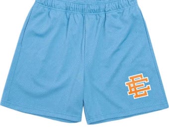 Pantalones cortos deportivos de malla EE para hombre: ligeros, transpirables y cómodos.