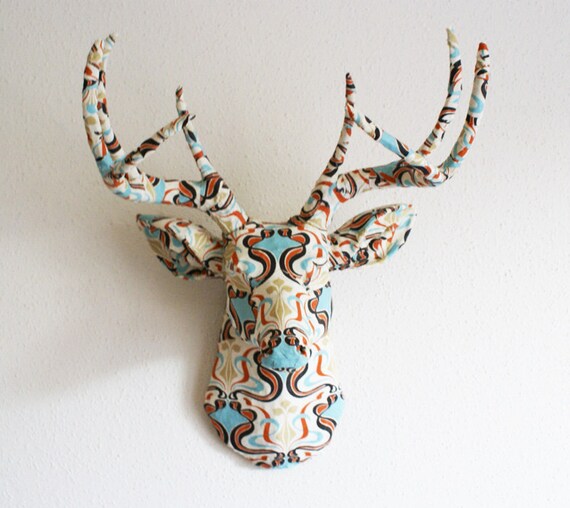 Items similar to Art Deco deer head wall mount on Etsy