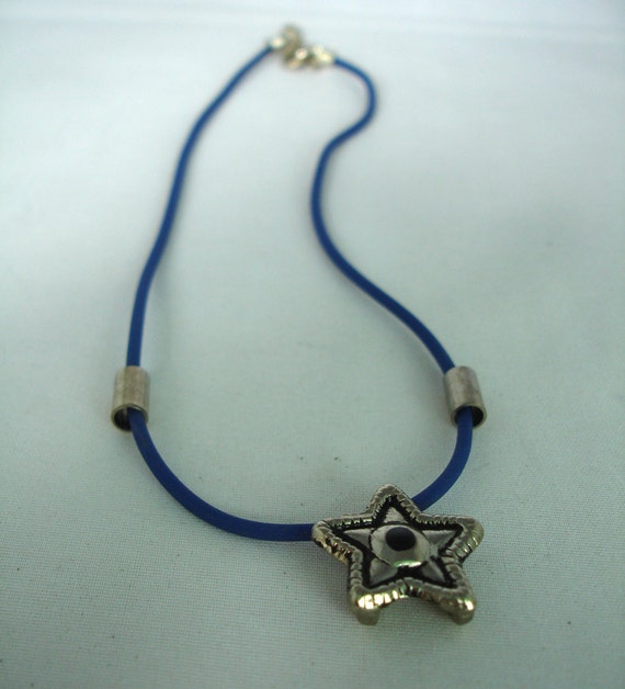 Vintage Star pendant Necklace- Gothic style - Met… - image 3