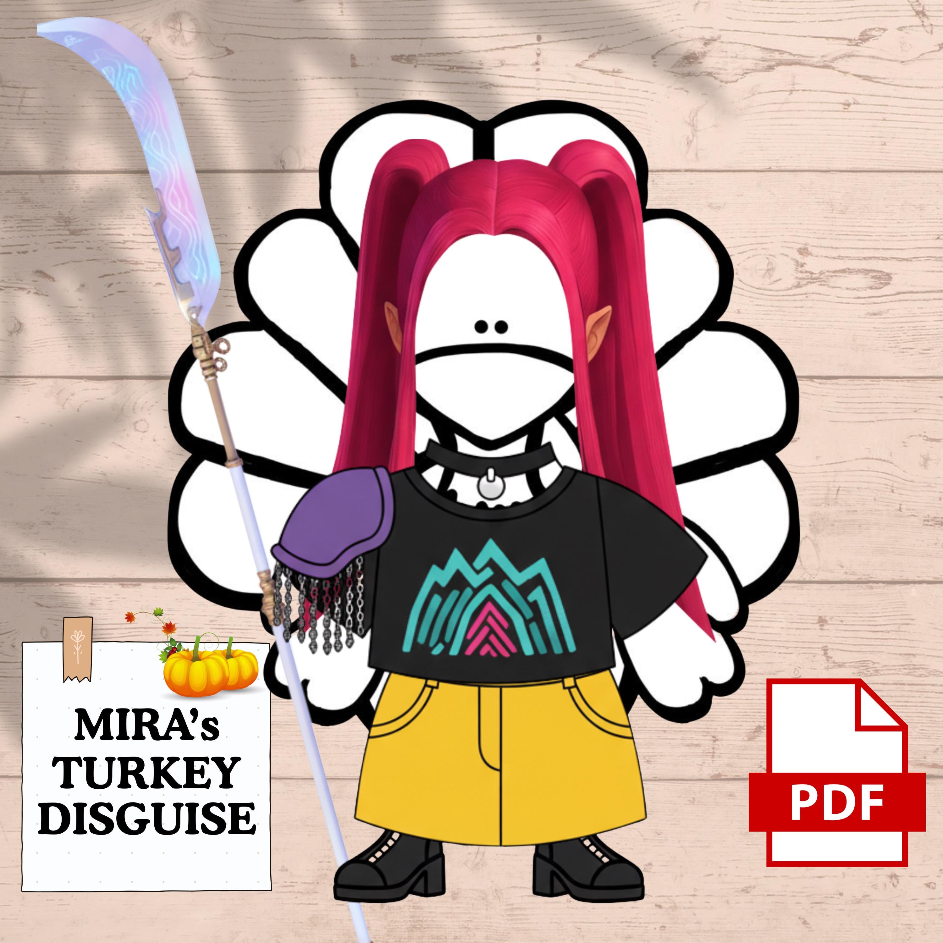 Kpop Star Mira Turkey Disguise - KPOP Demon Hunters Huntrix