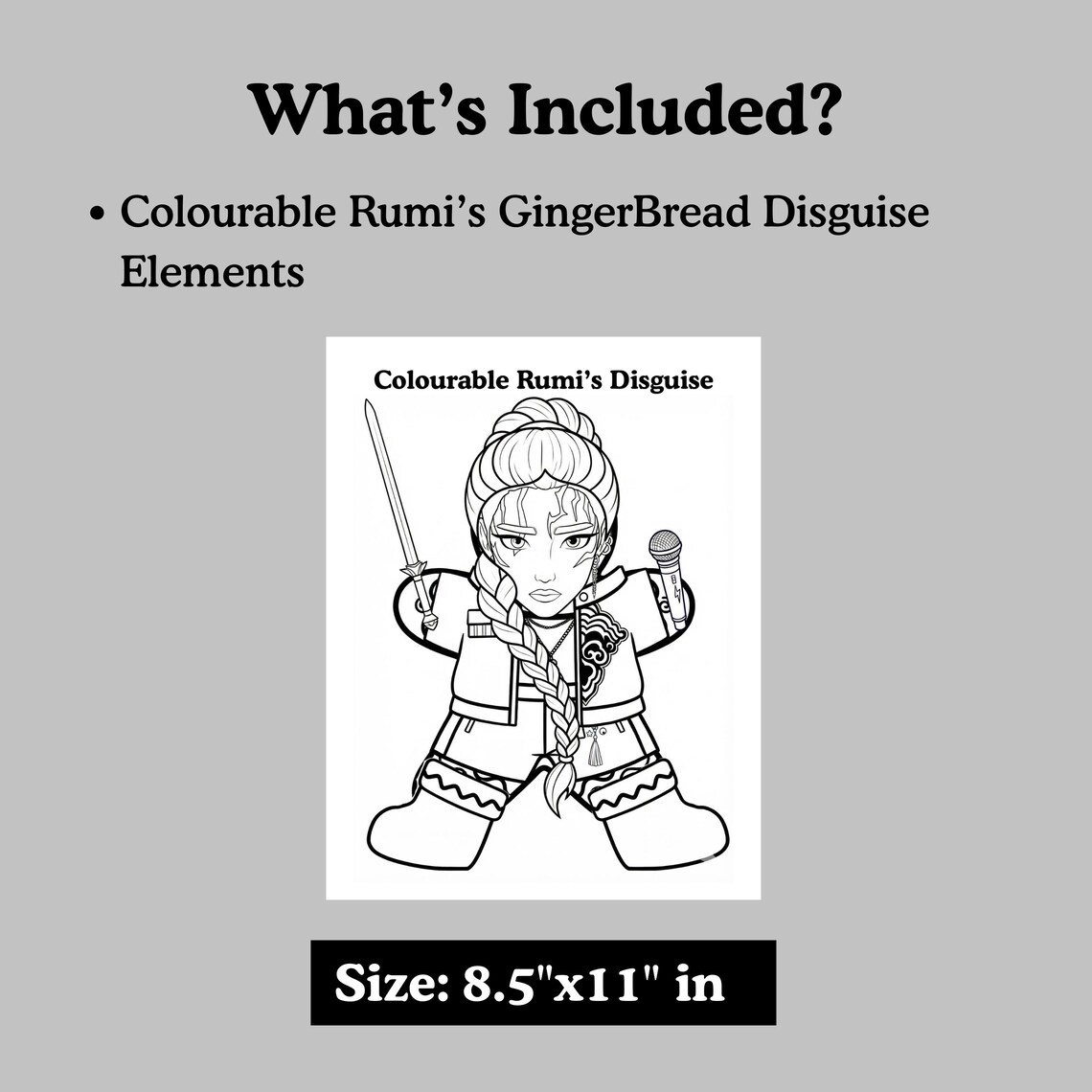 Disguise a Gingerbread Rumi Kpop, Gingerbread in Demon Rumi Disguise ...