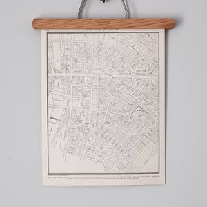 Rochester NY Map 1930s Vintage Original | Gift Quality & Suitable for Framing | Antique City Street Map Wall Art Print in Black and White