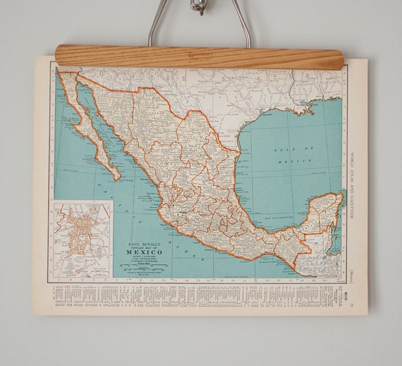 Three Vintage Maps of Mexico and Central America
