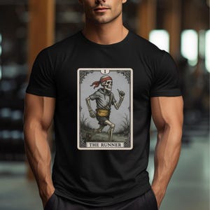 The Runner Tarot Card Shirt Funny Running Tee Runner Shirt Marathon Gift Running Shirt Running Graphic Tee Jogging Shirt Runner Gift