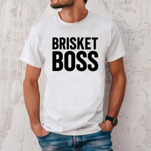 Brisket Boss T-Shirt Gift for Dad Grill Master Smoker Shirt Barbecue Shirt Grill Dad Grilling Shirt Grilling BBQ Shirt Gift for Him