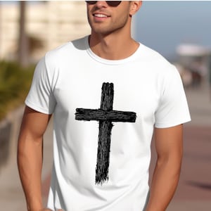 Christian Cross Shirt Christian Shirt Christian T-Shirt Christian Gift Christian Faith Shirt Jesus Shirt Religious Shirt Christian Apparel