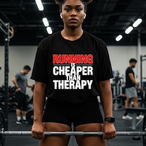 Running Is Cheaper Than Therapy Shirt Runner Shirt Funny Running Tee Jogging Shirt Runner Gift Running Shirt Running Graphic Tee