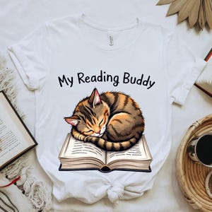 My Reading Buddy T-Shirt Teacher Shirt Gift For Her Librarian Shirt Bookworm Shirt Book Lover Gift Book Lover Shirt Book T-Shirt