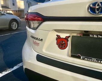 Fullmetal Alchemist Homunculus 3D Printed Car Emblem – Red Ouroboros Symbol | Durable ASA | Weather-Resistant | Fan-Made Badge