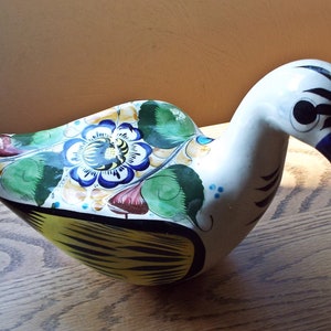 Vintage Tonala Mexican Folk Art Duck