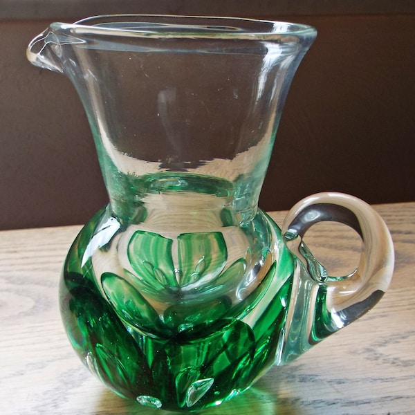 1987 Kerry Zimmerman Art Glass Pitcher