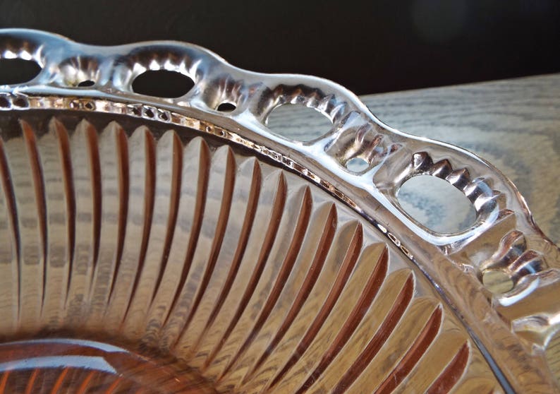 Vintage Anchor Hocking Old Colony Pink Depression Glass Bowl