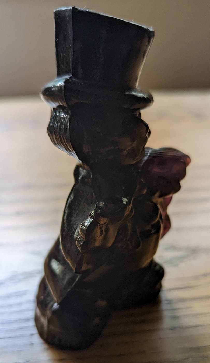 Vintage Purple Slag Glass Clown Figurine Etsy