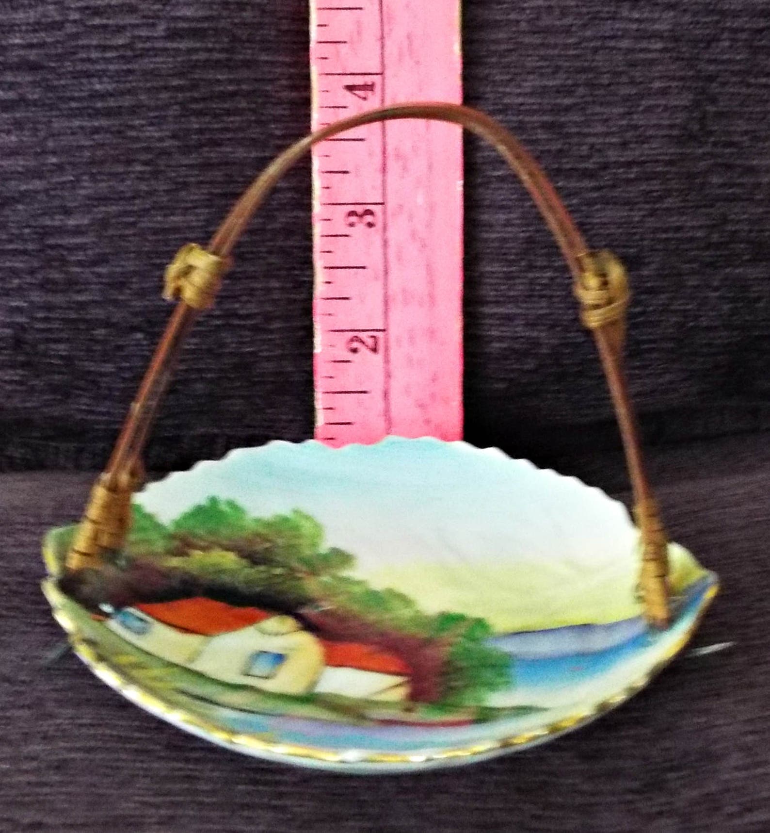 Beautiful Little Japanese Dish with Bamboo Handle | Etsy