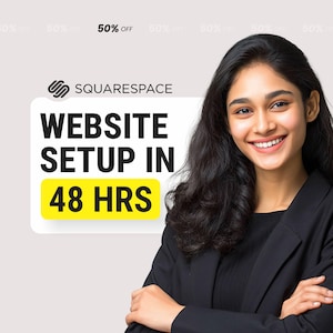 Squarespace Website Design in 24-48h | Minimalist One Page Website for Ecommerce, Business, Blog & Portfolio | Mobile-Friendly